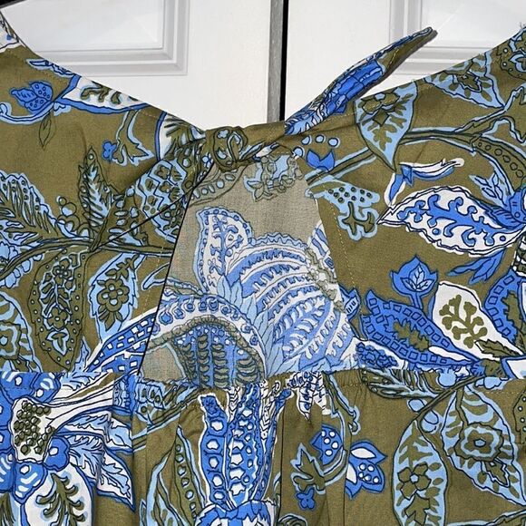 Talbots TIE BACK TOP - LIVELY FLORAL size medium - Picture 7 of 11